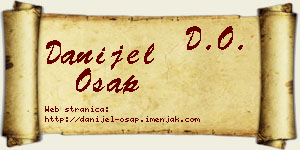 Danijel Ošap vizit kartica